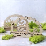 Mini-Lichterbogen "Hase im Gras" - Kreativdatei || SVG – Bild 3