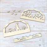 Mini-Lichterbogen "Hase im Gras" - Kreativdatei || SVG – Bild 4