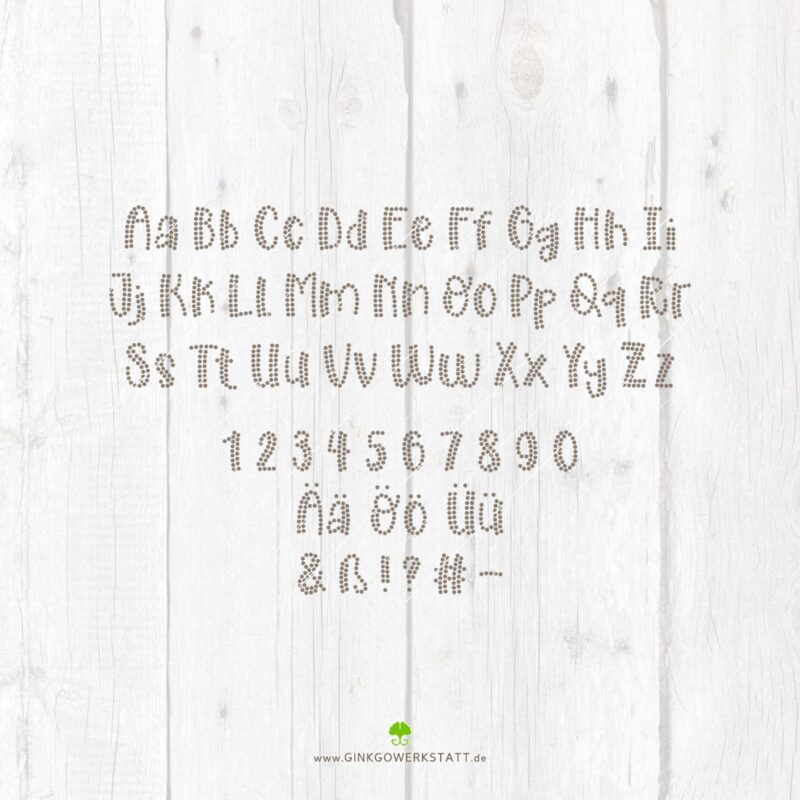 Strass "Alphabet Shine Bold"