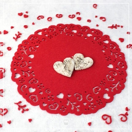 Untersetzer "Herzen" - Kreativdatei