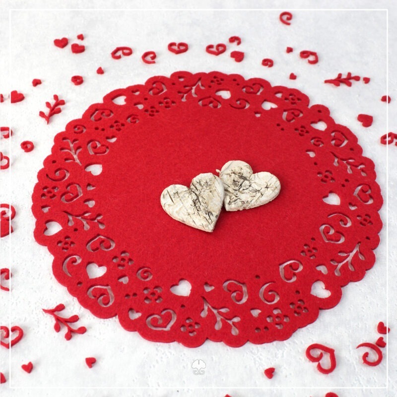 Untersetzer "Herzen" - Kreativdatei