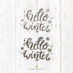 "Hello Winter" - Lettering – Bild 2