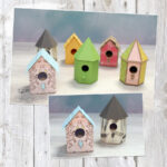 Vogelhäuschen - Bastelvorlage