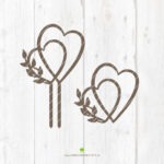 Caketopper "Herzen" - Laserdatei – Bild 2