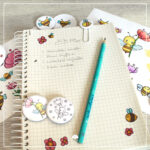 Biene mit Blume - Digistamp Set – Bild 3