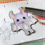 Halloween Fledermaus - Digistamp Set – Bild 4