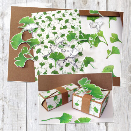 Ginkgo Blätter - Digistamp Set