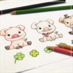 Glücksschwein - Digistamp Set – Bild 3