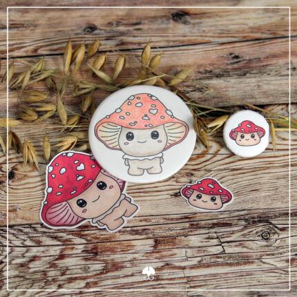 Niedliche Pilze - Digistamp Set