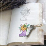Stiefel mit Blumen - Digistamp – Bild 2