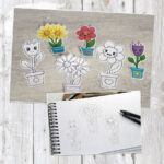 Blumentöpfe - Digistamp Set