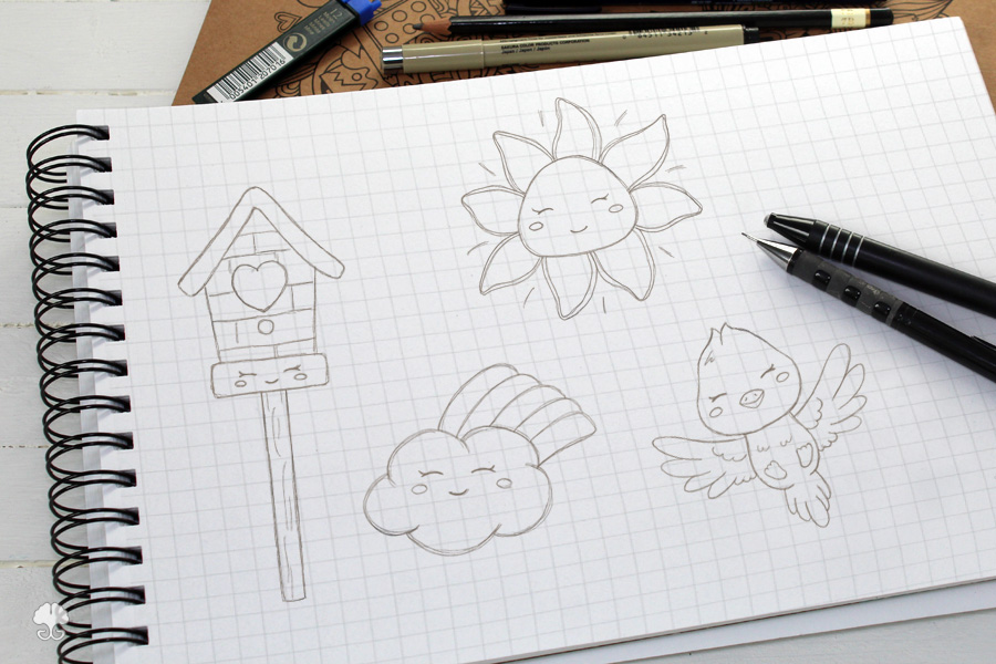 Frühlingstag - Digistamp Set – Bild 5