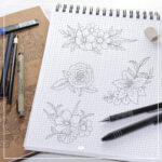 Blüten & Blätter - Digistamp Set – Bild 4