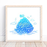 Doodle Silhouetten "Boot" - Plotterdatei || SVG