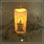 Doodle Silhouetten "Kerze" - Plotterdatei || SVG