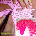 Doodle Silhouetten "Einhorn" - Plotterdatei || SVG – Bild 8