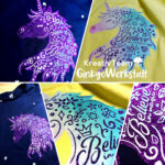 Doodle Silhouetten "Einhorn" - Plotterdatei || SVG – Bild 12