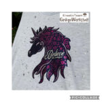 Doodle Silhouetten "Einhorn" - Plotterdatei || SVG – Bild 17