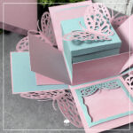 Explosionsbox "Schmetterling" - Bastelvorlage – Bild 3