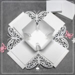 Explosionsbox "Schmetterling" - Bastelvorlage – Bild 4