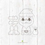 Hampelwinter "Weihnachtsmann" - Laserdatei – Bild 2