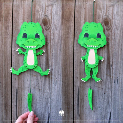 Hampeldino "T-Rex" - Bastelvorlage