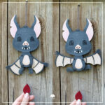 Hampelhalloween "Fledermaus" - Bastelvorlage