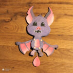 Hampelhalloween "Fledermaus" - Bastelvorlage – Bild 8