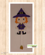 Hampelhalloween "Hexe" - Bastelvorlage – Bild 3