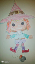 Hampelhalloween "Hexe" - Bastelvorlage – Bild 11