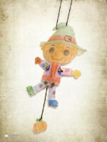 Hampelhalloween "Kürbismann" - Bastelvorlage – Bild 6