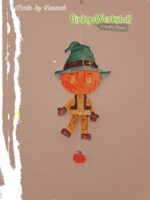 Hampelhalloween "Kürbismann" - Bastelvorlage – Bild 7