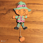 Hampelhalloween "Kürbismann" - Bastelvorlage – Bild 8