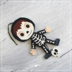 Hampelhalloween "Skelett" - Bastelvorlage – Bild 2