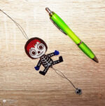 Hampelhalloween "Skelett" - Bastelvorlage – Bild 3