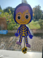 Hampelhalloween "Skelett" - Bastelvorlage – Bild 6