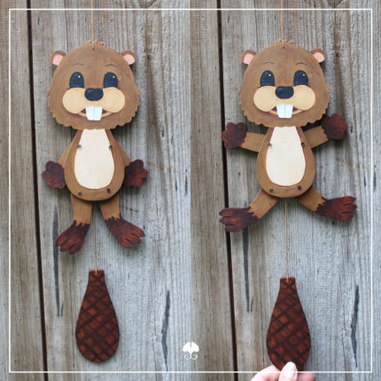 Hampelwald "Biber" - Bastelvorlage