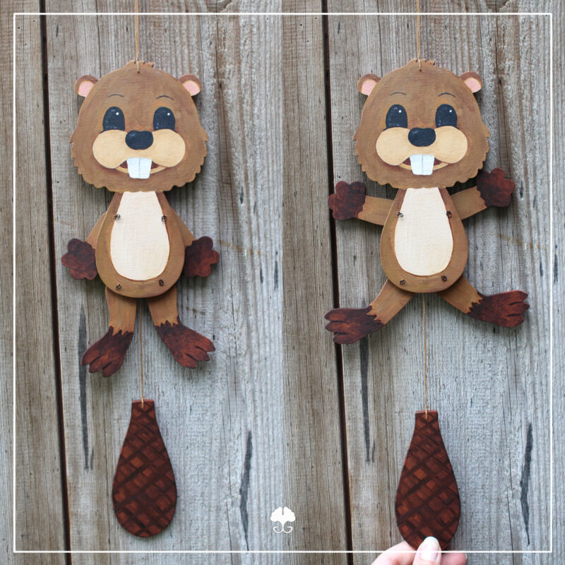 Hampelwald "Biber" - Bastelvorlage