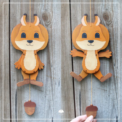 Hampelwald "Eichhörnchen" - Bastelvorlage