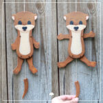 Hampelwald "Otter" - Bastelvorlage