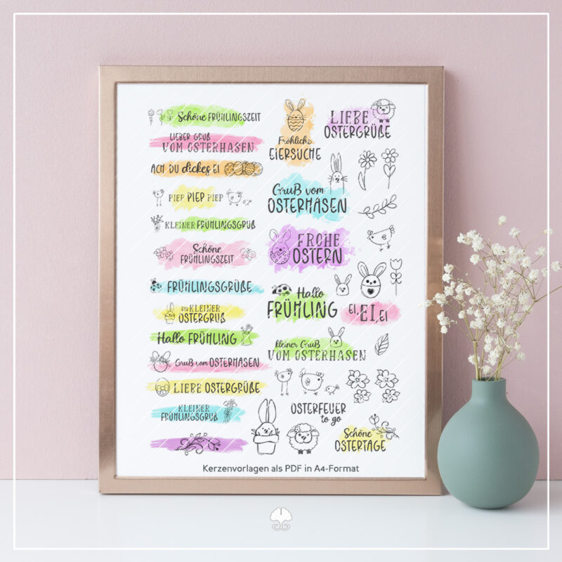 Oster- & Frühlingsgrüße - Kreativdatei