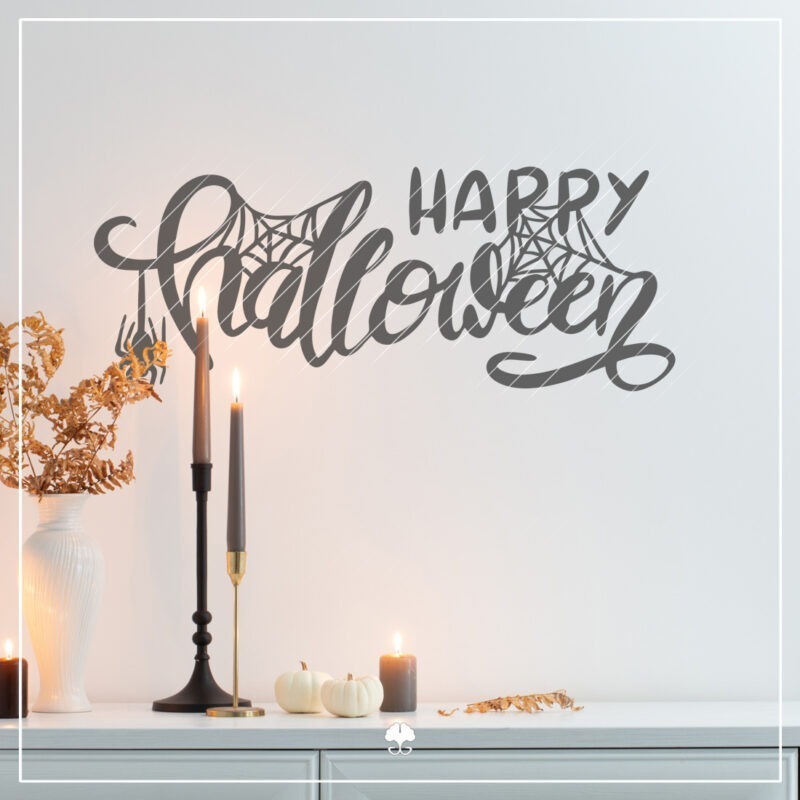 Lettering "Happy Halloween" - Plotterdatei