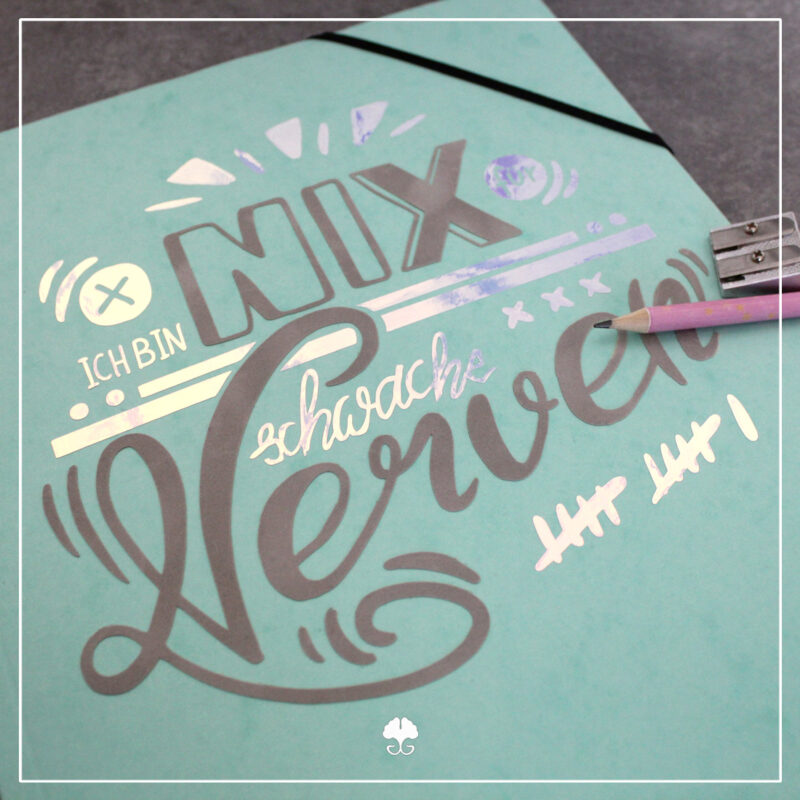 Lettering "Nix Nerven" - Plotterdatei