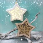 Lichtdekoration "Wintersterne" - Bastelvorlage
