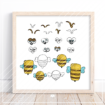 Hummelbrummel - Digistamp Set – Bild 2