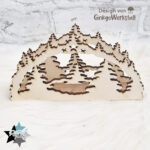 Serviettenhalter "Winterwald" - Laserdatei – Bild 3