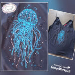 Strass "Qualle" - Plotterdatei – Bild 8