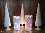 Windlicht "Sternenschnee" - Bastelvorlage – Bild 8