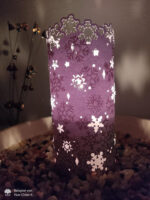 Windlicht "Sternenschnee" - Bastelvorlage – Bild 13