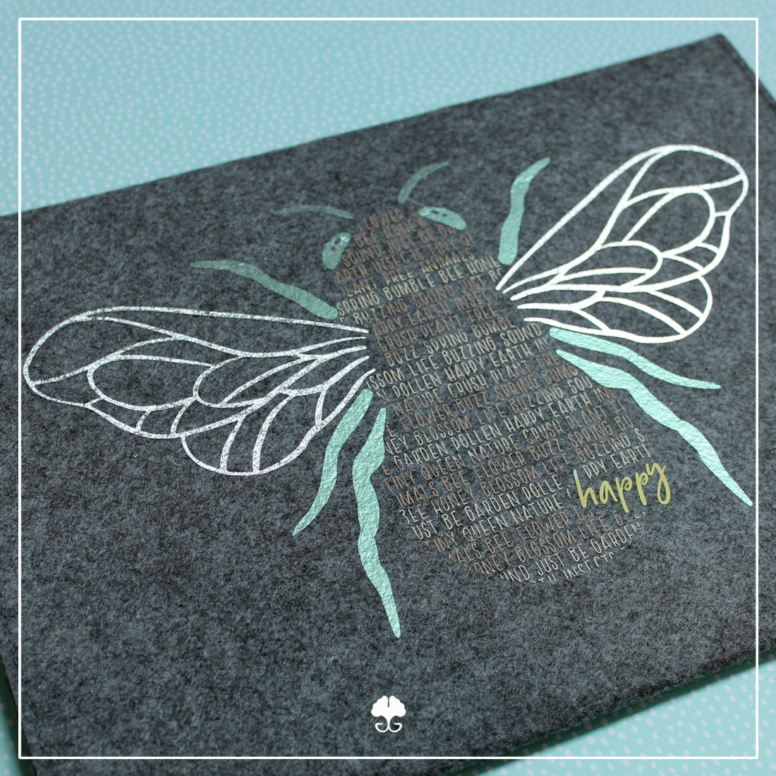 gw_wortspiel_beehappy_1_mitlogo.jpg Wortspiel "Bee happy" - Plotterdatei – Bild 1